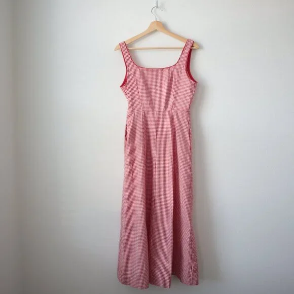 Rachel Zoe Red and White Gingham Bow Detail Dress | 6 - Picture 8 of 9